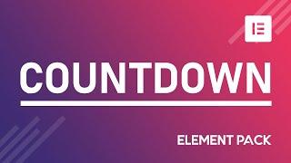 How to Use Countdown Widget by Element Pack