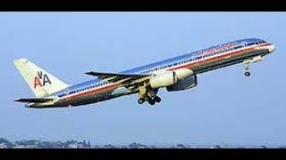 boeing 757-223 overspeed alarms and pull up (american 77) (free sound)