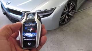 BMW i8 touchscreen display key fob