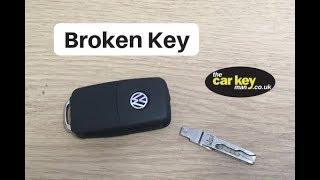 VW Volkswagen Skoda Seat Broken Key HOW TO Fix Snapped Blade