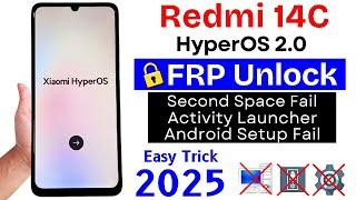 Redmi 14c Google/Frp Bypass Without Pc | Xiaomi 14c HyperOs Unlock Google Account Lock Android 14/15