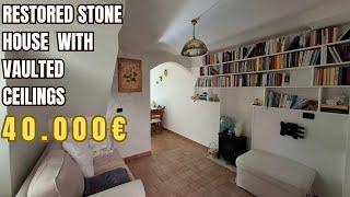 One-bedroom completely restored stone house with vaulted ceilings and cellar. Belmonte del Sannio.