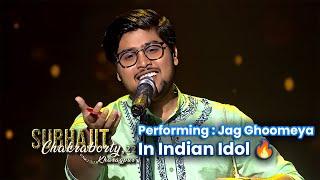 Subhajit Chakraborty Performing : Jag Ghoomeya Song In Indian Idol Season 15 Episode 8 Grand Premier