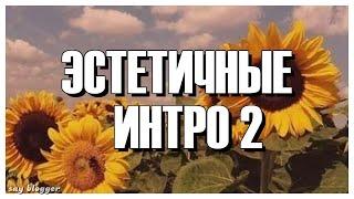 ЭСТЕТИЧНЫЕ ИНТРО БЕЗ ТЕКСТА // ЧАСТЬ 2 // SAY BLOGGER //