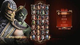 Mortal Kombat 9 - Expert Tag Ladder (Reptile & Scorpion/3 Rounds/No Losses)