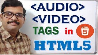 AUDIO & VIDEO Tags in HTML5 || Inserting Audio & Video on Webpage || Learn HTML5 Tags