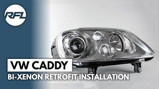 VW Caddy MKIII Touran | Bi-Xenon HID Headlight Projector Upgrade installation