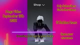 Guessing your age by your cool and best Roblox Avatar | Mega