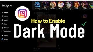 How to Enable Dark Mode on instagram PC, Laptop