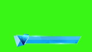 Free HD Green Screen Blue Lower Third Animation