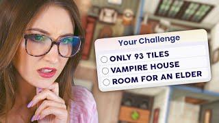 i tried this ridiculous tiny home challenge in the sims 4