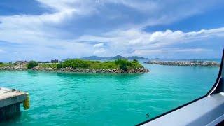 A Fast Cat Cocos Catamaran Ferry Ride Over Beautiful Seychelles Ocean