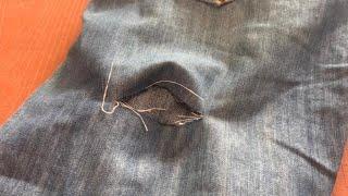 Seamless and easy technique to repair ripped pants /“Бесшовная техника зашивания порванных брюк”