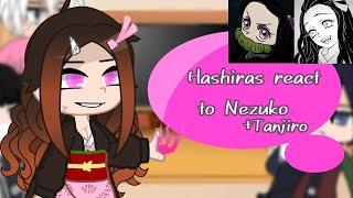 react hashiras to nezuko Реакция хашир на Незуко