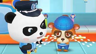 Baby Panda Police | Baby Bus | Kids Learning Videos | in HINDI | in English | REAL DARK Kids Games