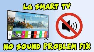 LG Smart TV No Sound Problem Fix