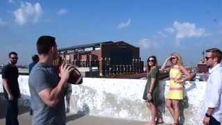 World's Longest Football Throw