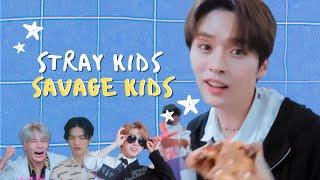 Stray Kids 8 dakika boyunca Savage Kids oluyor Komik Anlar