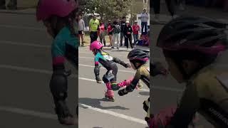 Una llegada con mucha adrenalina #shorts #deporteparatodos #patinaje #skating #patinar #niñas