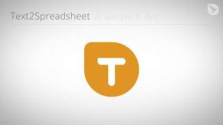 Text2Spreadsheet for After Effects - Teaser