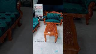 Solid teak wood carving sofa set #shorts #reels #sofa #art #furniture #store #viral #like #subscribe