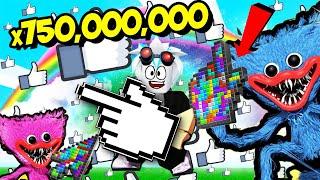 х750,000,000! ЧИТЕРСКИЙ ХАГИ ВАГИ СДЕЛАЛ МЕНЯ ТОП-1 ЗА 5 МИНУТ! ROBLOX Ultra Clickers