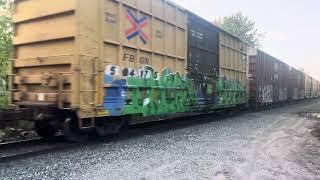 CSX M427 Passing Biddeford Defect Detector on Memorial Day