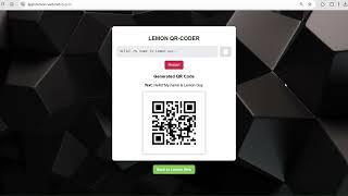 LEMON QR-CODER: The Free & Unlimited QR Code Generator You Need!