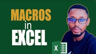 How to use macros in excel (step by step)