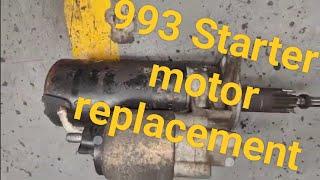 Porsche 993 W.T - Starter motor replacement #porsche #911 #993 #porsche911
