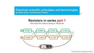 Resistors in series part 1 of 3 - Why we need to know resistors in series and how we use it on-site