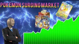 Pokemon Market Madness Surging Sparks and Prismatic Evolutions + Pack opening