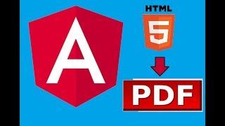 Convert HTML to PDF in Angular