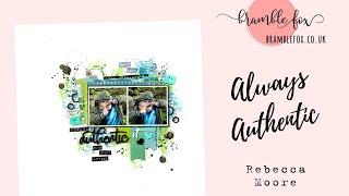 Always Authentic - Scrapbook Process Video #288 - Bramble Fox - February Fox Box