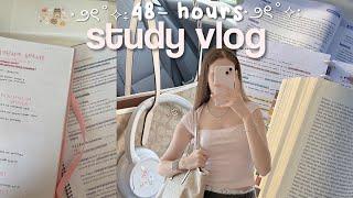 48-HOUR study vlog 6am mornings, studying, being productive