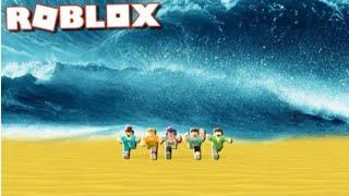 Водяное цунами в Roblox (SUMMER) TSUNAMI SURVIVAL