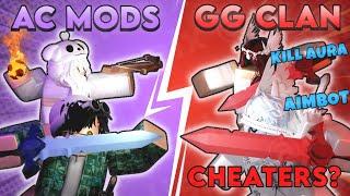 AC MODS VS GG CLAN MEMBERS (THEY CHEATED?) | Roblox BedWars