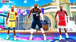 KOBE BRYANT, MICHAEL JORDAN, and LEBRON JAMES TAKEOVER on NBA 2K22