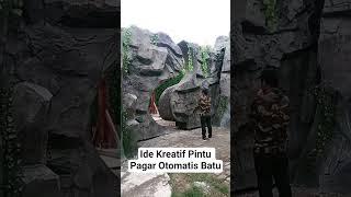 Ide Kreatif Pintu Rumah Batu Otomatis #shorts #viralvideo #trending