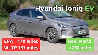 Hyundai Ioniq Electric 38kWh range test (in UK summer). Wow, these are efficient!