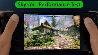 The Elder Scrolls V: Skyrim | Steam Deck (OLED) Performance Test | Low vs Medium vs High vs Ultra