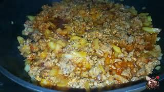 Гречка с фаршем.