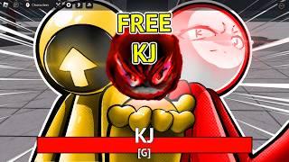 NEW FREE KJ UPDATE vs GOLDEN ARROW - Roblox The Strongest Battlegrounds