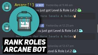 Setup Level / Rank Roles | Setup Arcane bot Discord | Techie Gaurav