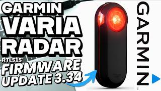 GARMIN Varia Radar RTL515 Firmware Update 3.34 // Quick Garmin Tip!