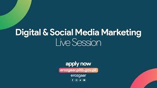 e-Rozgaar Training Program - Live Session on Digital & Social Media Marketing