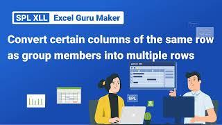 Transform Row Columns into Group Members Across Rows Excel Guru Maker #17