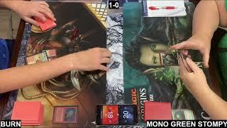 Modern - Burn Vs Mono Green Stompy