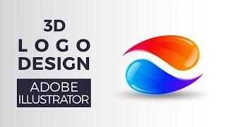 3d Glossy Logo Design   Illustrator Tutorial