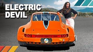 ELECTRIC DEVIL: Mudslide-Surviving 1976 Porsche 911 Turned Tesla-Powered Ruffian Beast | EP36